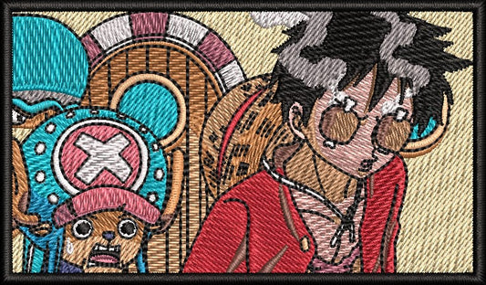 Luffy Embroidery Design