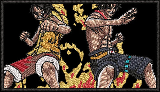 Luffy & Ace Embroidery Design